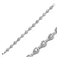 Clear Zircon Pear Drop Stone Dainty Sterling Silver Tennis Bracelet