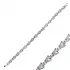Clear CZ Pear Drop Tennis 925 Sterling Silver Bracelet