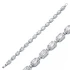 Rectangle Shape White CZ Tennis 925 Silver Bracelet