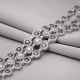 Dainty Round Mystic Topaz CZ Tennis 925 Silver Bracelet