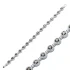 Dainty Round Mystic Topaz CZ Tennis 925 Silver Bracelet