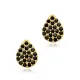 Turkish Black CZ Pear 925 Sterling Silver Earrings Turkish Black CZ Pear 925 Sterling Silver Earrings