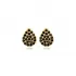 Turkish Black CZ Pear 925 Sterling Silver Earrings