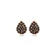 Turkish Black CZ Pear 925 Sterling Silver Earrings Turkish Black CZ Pear 925 Sterling Silver Earrings