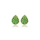 Emerald CZ Pear Design 925 Stud Earrings Emerald CZ Pear Design 925 Stud Earrings