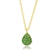 Pear Emerald CZ 925 Sterling Silver Necklace Pear Emerald CZ 925 Sterling Silver Necklace