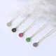 Pear CZ Stone Turkish Sterling Silver Charm Necklace Pear CZ Stone Turkish Sterling Silver Charm Necklace