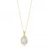 Pear White CZ 925 Sterling Silver Necklace
