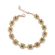 Emerald CZ Square 925 Sterling Silver Bracelet