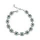 Emerald CZ Square 925 Sterling Silver Bracelet