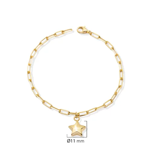 Star Shape Anklet in 925 Sterling Silver