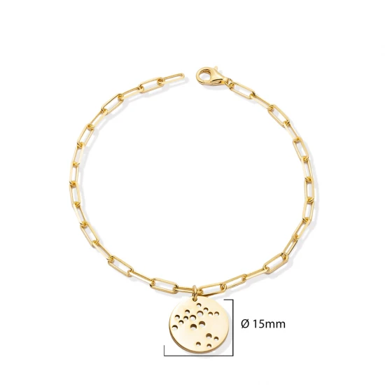 Hole Plain Anklet in 925 Sterling Silver Hole Plain Anklet in 925 Sterling Silver