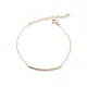 925 Silver Plain Long Bar Chain Anklet