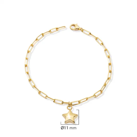 Turkish Star Chain 925 Sterling Silver Bracelet Turkish Star Chain 925 Sterling Silver Bracelet