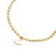 Laser Heart Shape Ball Chain Sterling Silver Bracelet Laser Heart Shape Ball Chain Sterling Silver Bracelet