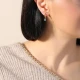 Sterling Silver Evil Eye Dangle Earrings