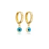 Sterling Silver Evil Eye Dangle Earrings