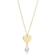 Heart Plated Pearl 925 Sterling Silver Necklace Heart Plated Pearl 925 Sterling Silver Necklace