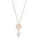 Heart Plated Pearl 925 Sterling Silver Necklace Heart Plated Pearl 925 Sterling Silver Necklace
