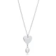 Heart Plated Pearl 925 Sterling Silver Necklace Heart Plated Pearl 925 Sterling Silver Necklace