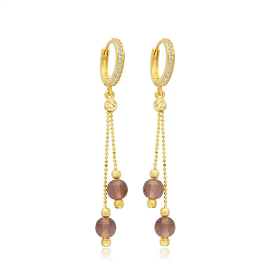 Zultanite Round Long Dangle Sterling Silver Earrings Zultanite Round Long Dangle Sterling Silver Earrings