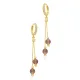 Zultanite Round Long Dangle Sterling Silver Earrings Zultanite Round Long Dangle Sterling Silver Earrings