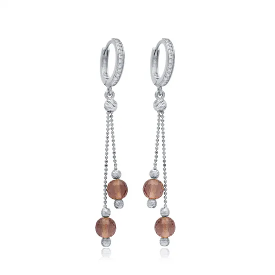 Zultanite Round Long Dangle Sterling Silver Earrings Zultanite Round Long Dangle Sterling Silver Earrings