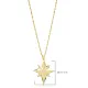 North Star Design Charm Silver Necklace