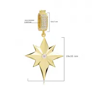 North Star CZ 925 Sterling Silver Bangle
