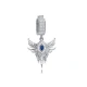 CZ Sapphire Phoenix 925 Sterling Silver Bangle - Sade 925 Silver Jewelry