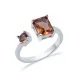 Zultanite Rectangle Silver Adjustable Ring Zultanite Rectangle Silver Adjustable Ring