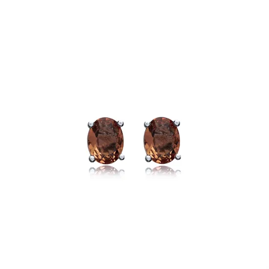 Zultanite Oval Shape Silver Stud Earrings Zultanite Oval Shape Silver Stud Earrings