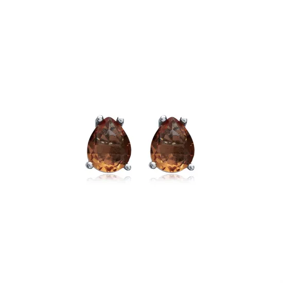 Zultanite Pear Shape Silver Stud Earrings Zultanite Pear Shape Silver Stud Earrings