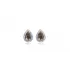 Tiny Pear Zultanite Silver Stud Earrings