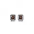 Rectangle Zultanite Silver Stud Earrings