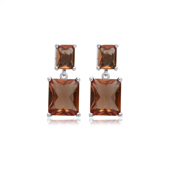 Zultanite Rectangle Cluster Earrings Zultanite Rectangle Cluster Earrings