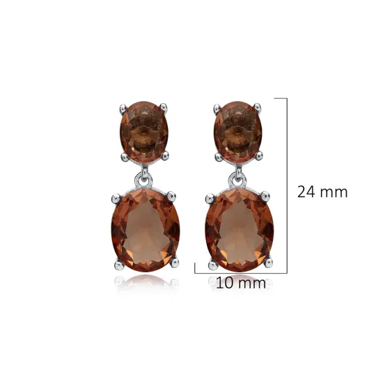 Zultanite Oval Cluster 925 Sterling Silver Earrings Zultanite Oval Cluster 925 Sterling Silver Earrings