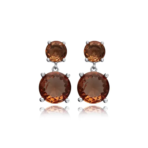 Zultanite Round Cluster 925 Sterling Silver Earrings