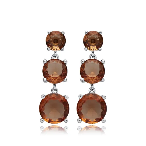 Round Zultanite Cluster 925 Sterling Silver Earrings