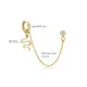 Snake CZ Emerald Single 925 Sterling Silver Earrings Snake CZ Emerald Single 925 Sterling Silver Earrings