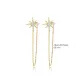 North Star CZ Earrings in 925 Sterling Silver