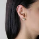 Seashell CZ 925 Sterling Silver Earrings - Sade 925 Silver Jewelry