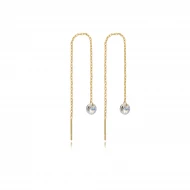 CZ Threader Earing 925 Sterling Silver Earrings