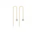 CZ Stone 925 Silver Threader Earing