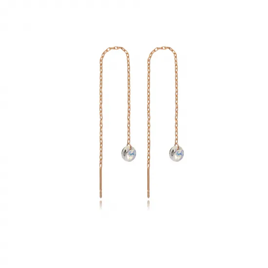 CZ Stone 925 Silver Threader Earing CZ Stone 925 Silver Threader Earing
