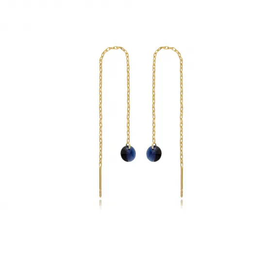 Sapphire Threader 925 Sterling Silver Earrings Sapphire Threader 925 Sterling Silver Earrings