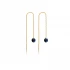 Sapphire Threader 925 Sterling Silver Earrings