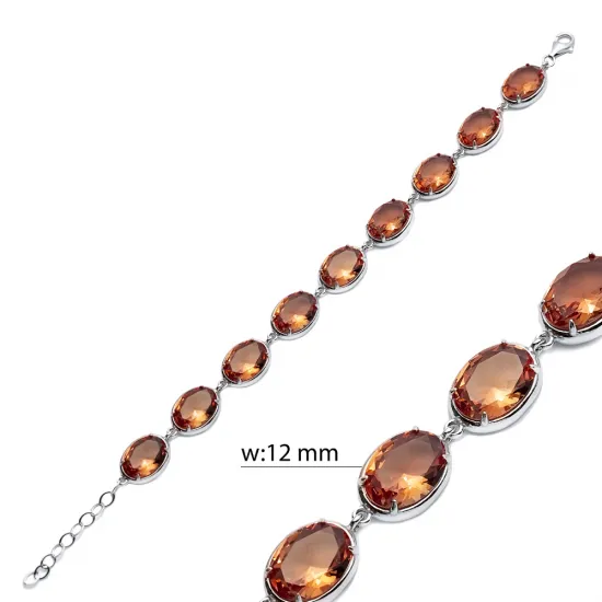 12mm Oval Zultanite Tennis 925 Sterling Silver Bracelet 12mm Oval Zultanite Tennis 925 Sterling Silver Bracelet