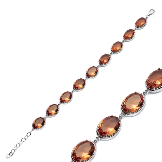 12mm Oval Zultanite Tennis 925 Sterling Silver Bracelet 12mm Oval Zultanite Tennis 925 Sterling Silver Bracelet