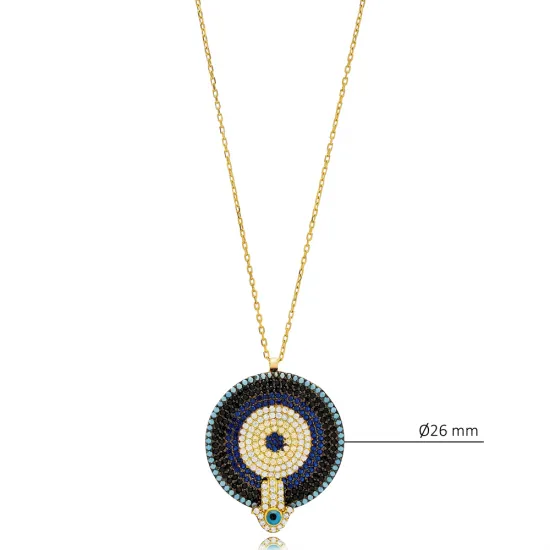 Turkish Evil Eye Hamsa 925 Sterling Silver Necklace Turkish Evil Eye Hamsa 925 Sterling Silver Necklace